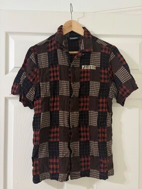 Pleasures Patchwork Button Up